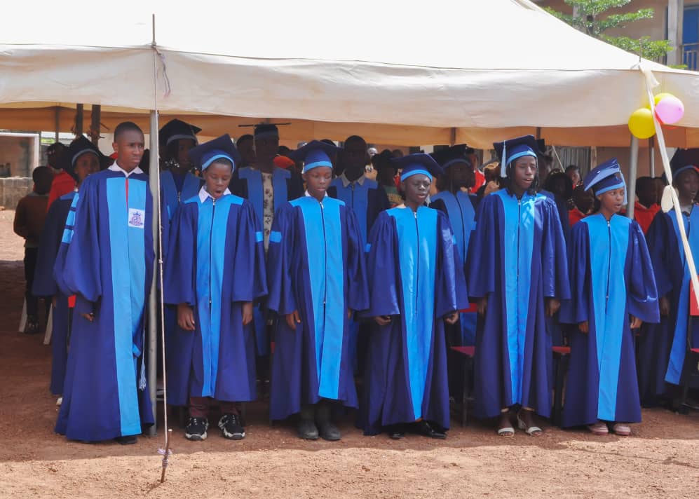 School campus aerial view