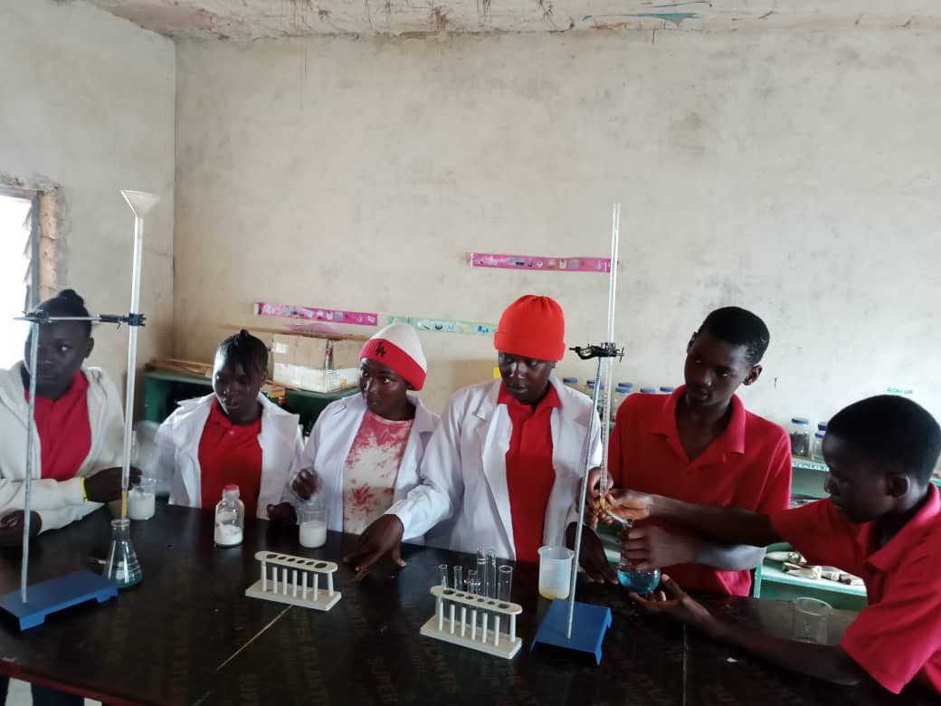 Students in music class